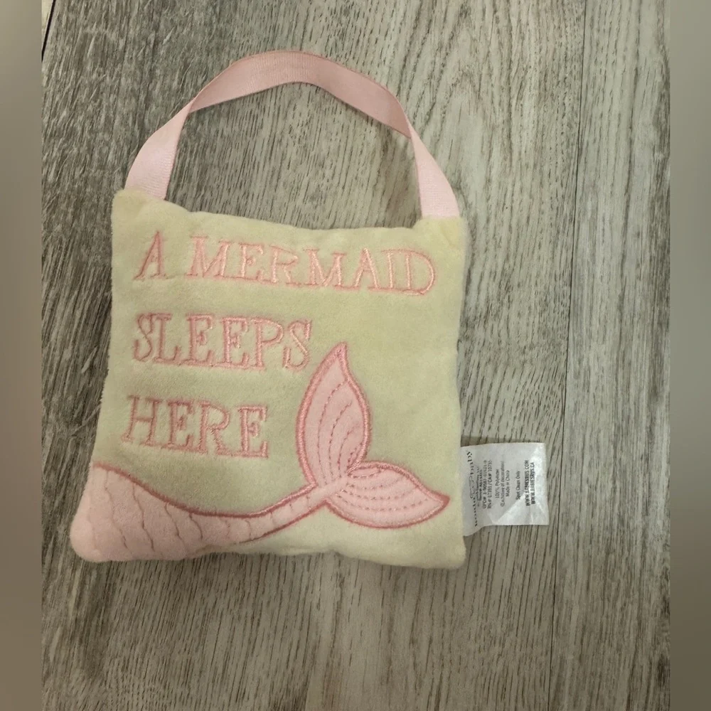 Pink and Cream Mermaid Door Hanger Decoration